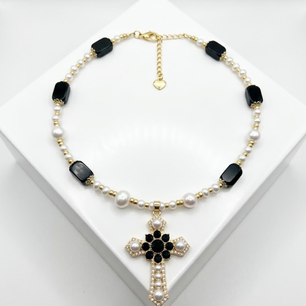 Collier DRAMATIC   Obsidienne