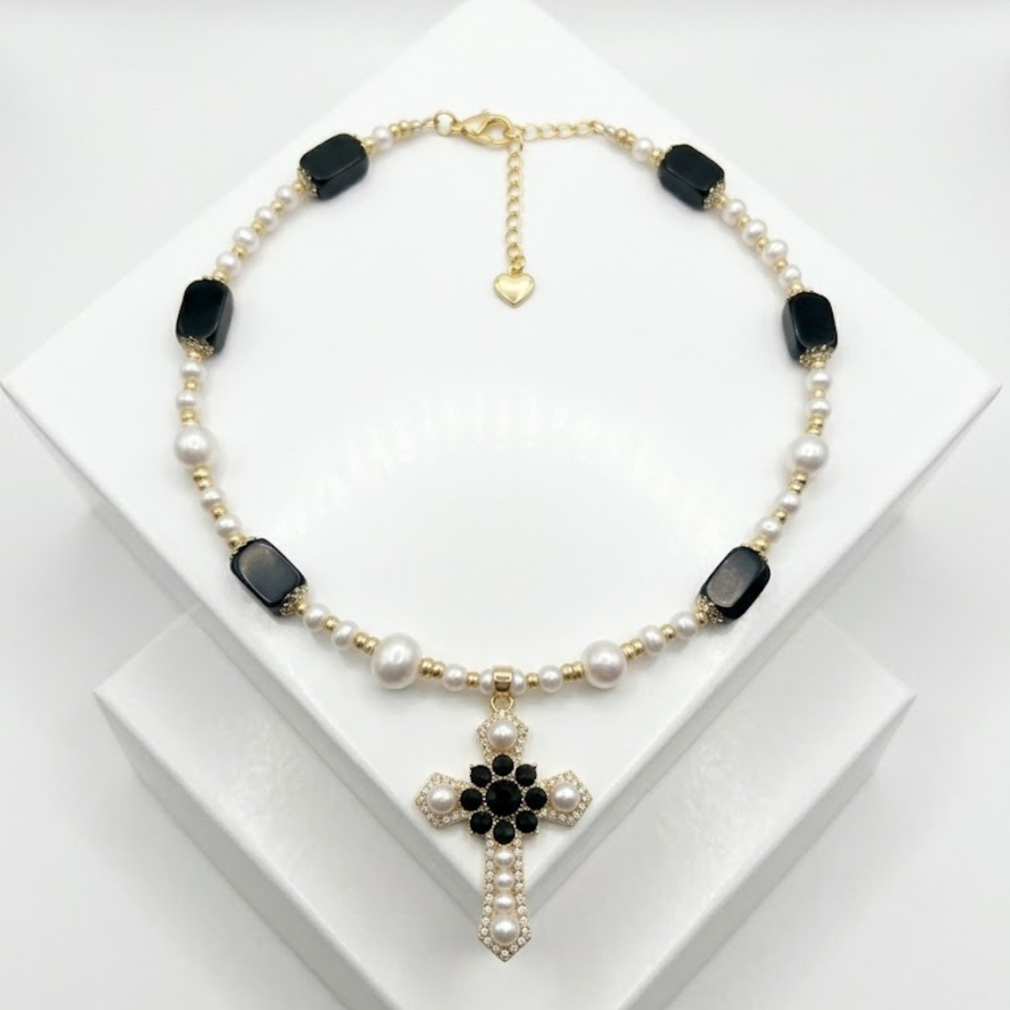 Collier DRAMATIC   Obsidienne