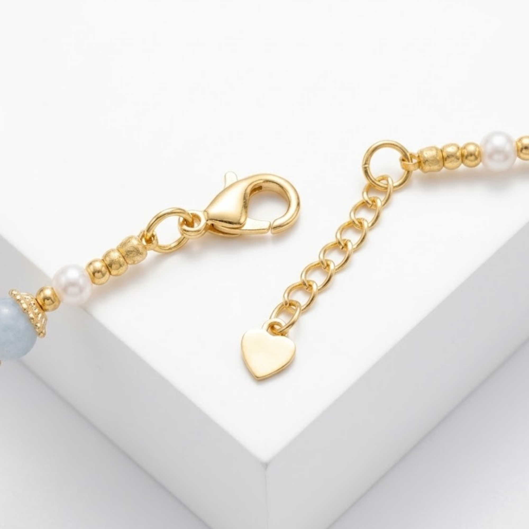 Collier CELESTIAL  Quartz rose  péridot  aigue-marine